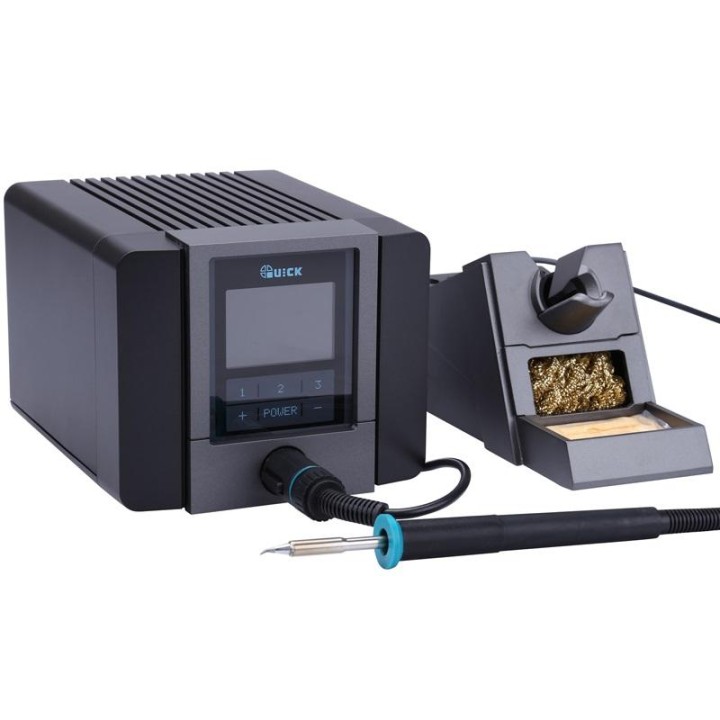 STAZIONE DI SALDATORE 120W (SENZA PIOMBO) QUICK TS1200A PER RIPARAZIONE (VENTO DRITTO)