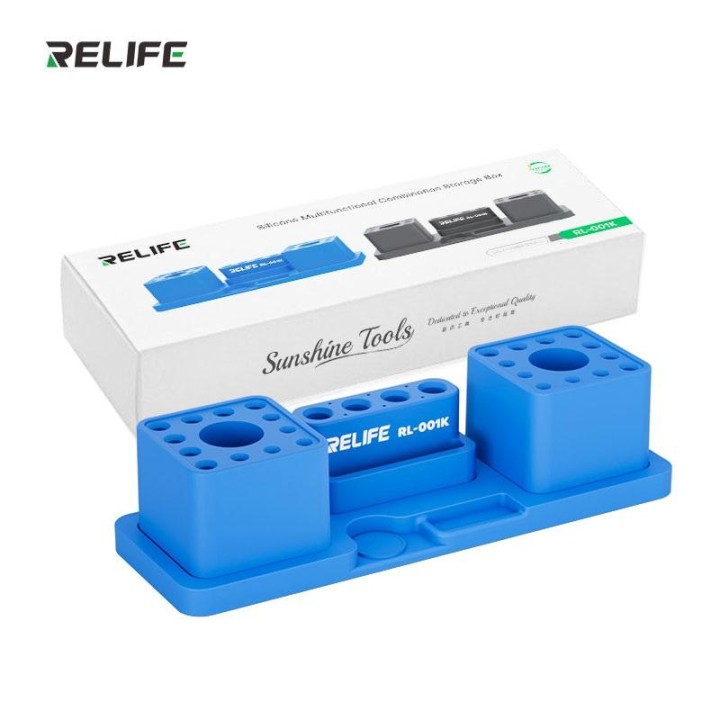 RELIFE RL-001K SCATOLA PORTAOGGETTI MULTIFUNZIONALE IN SILICONE COMBINAZIONE STACCABILE FORTE ADSORBIMENTO MAGNETICO RESISTENZA