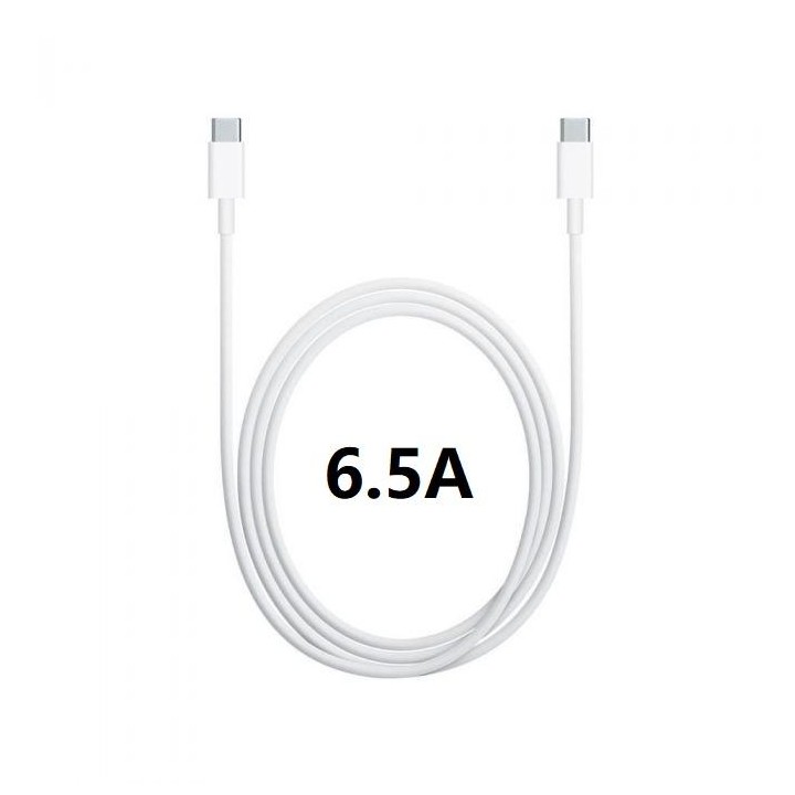 DATA CABLE USB TYPE C TO TYPE C FAST CHARGING (6.5A) PER GOOGLE BIANCO ORIGINALE (non imballato)
