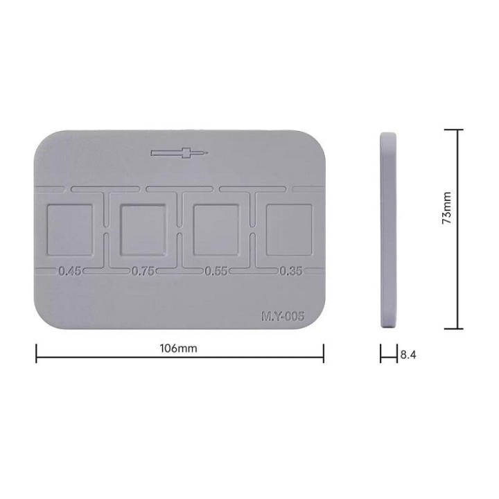 MR YANG MY-005 MAGNETISMO SUPER FORTE TAMPONE DI LATTA PER 0.35MM / 0.45MM / 0.55MM / 0.65MM BGA RIPARAZIONE DI RISALDATURE DI C