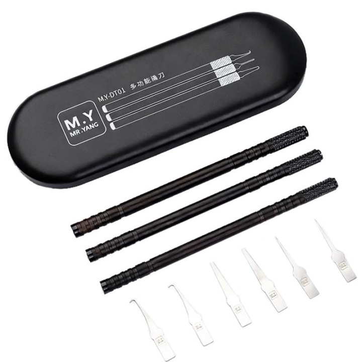 YCS MR-DT01 SET DI LEVE MULTIFUNZIONALI PER SMONTAGGIO/RIMOZIONE DELL'ADESIVO IC / CPU DEL DISCO RIGIDO