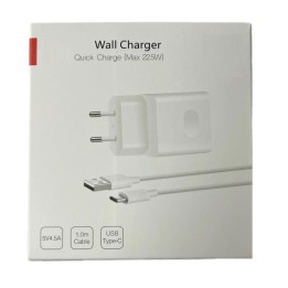 CARICATORE 5V / 4.5A QUICKCHARGE MAX 22.5W + CAVO DI DATI TYPE C PER HUAWEI