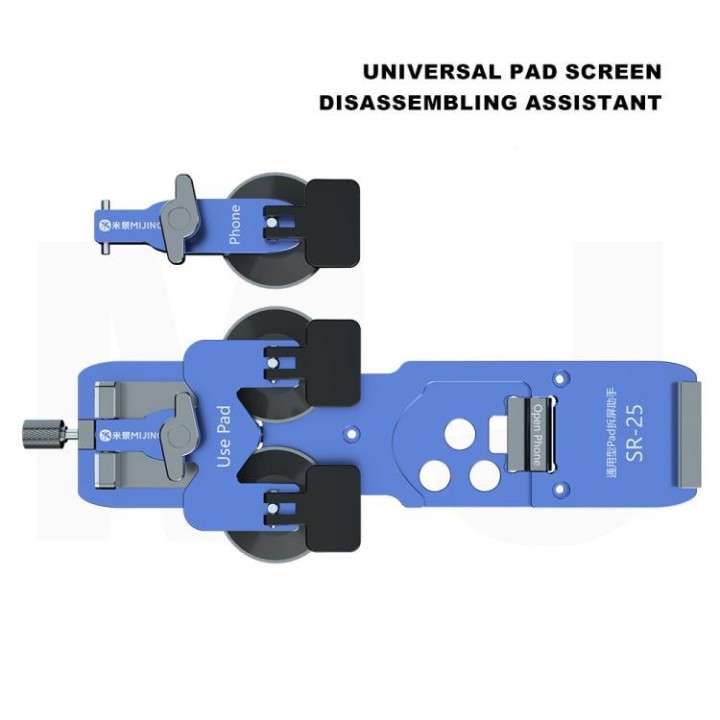 MIJING SR25 PAD / TELEFONO ASSISTENTE UNIVERSALE PER LO SMONTAGGIO DELLO SCHERMO VENTOSA POTENTE LARGHEZZA REGOLABILE