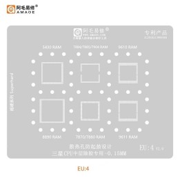 AMAOE EU-4 STAMPO METALLICO DEGLI IC PER SAMSUNG EXYNOS 5430 RAM / 7884 / 7885 / 7904 RAM / 9610 RAM / 8890 RAM / 7970 / 7880 RA