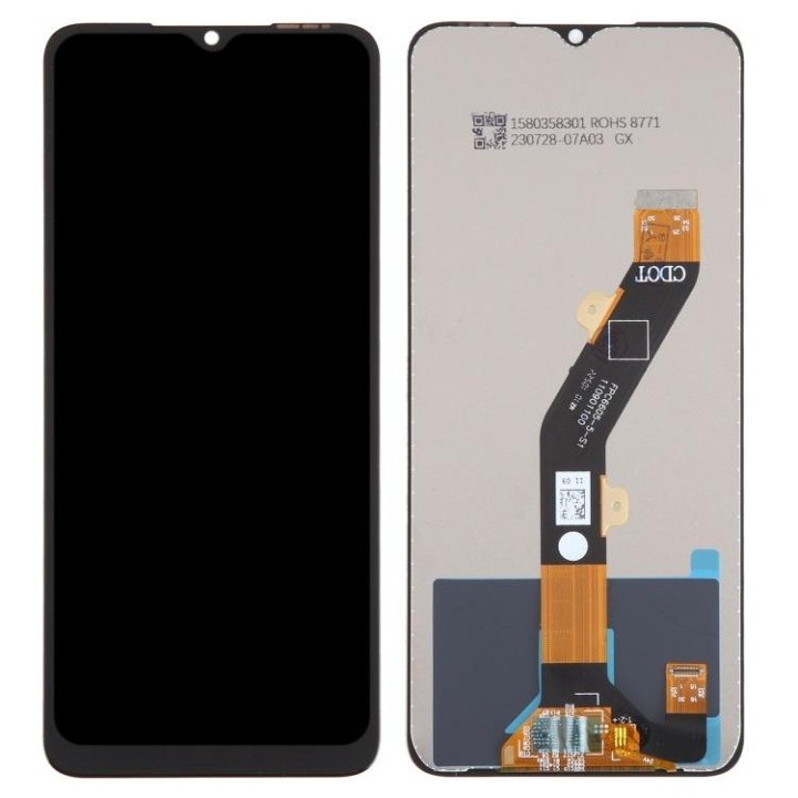 DISPLAY LCD + TOUCHSCREEN DISPLAY COMPLETO SENZA FRAME PER INFINIX SMART 7 (X6515) / SMART 7 HD (X6516) / TECNO SPARK 10 (KI5q)