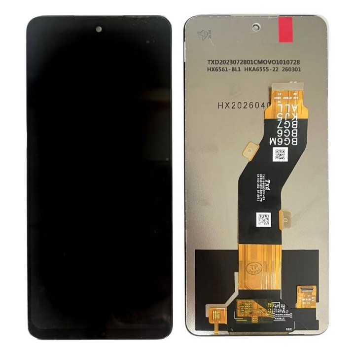 DISPLAY LCD + TOUCHSCREEN DISPLAY COMPLETO SENZA FRAME PER TECNO SPARK GO 2024 (BG6M) NERO
