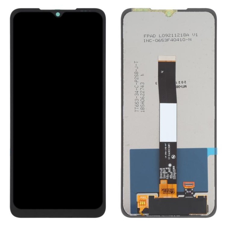 DISPLAY LCD + TOUCHSCREEN DISPLAY COMPLETO SENZA FRAME PER UMIDIGI BISON X10 / UMIDIGI BISON X10 PRO NERO
