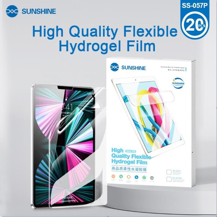 SUNSHINE SS-057P FILM FLESSIBILE DI IDROGEL 20PCS 11.0 inch UNIVERSALE PER SUNSHINE SS-890C INTELLIGENT CUTTING MACCHINA