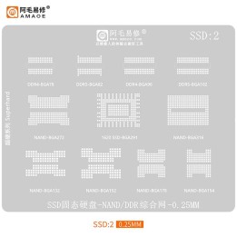 AMAOE SSD:2 SSD UNITÀ A STATO SOLIDO-NAND / DDR RETE METALLICA COMPLETA 0.25MM