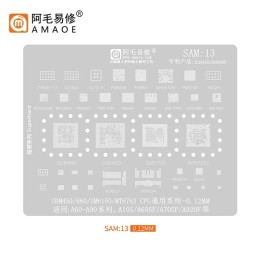 AMAOE STAMPO METALLICO DEGLI IC PER SAM-13 SAMSUNG GALAXY A10S A107F / A6 PLUS A6+ 2018 A605F / A70 A705F / A9 (2018) / A9 STAR