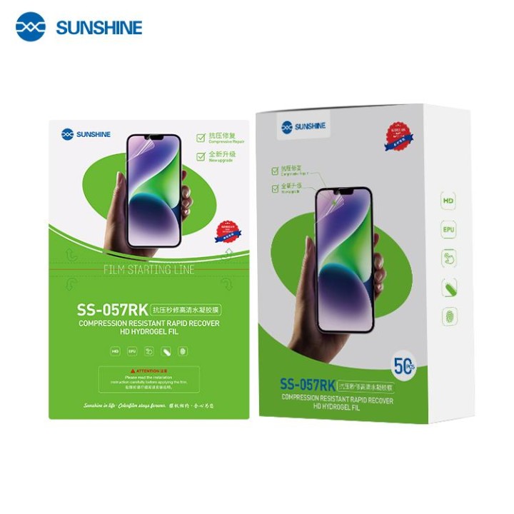 SUNSHINE SS-057RK RIPARAZIONE COMPRESSIONE RESISTENTE RECUPERO RAPIDO HD FILM FLESSIBILE DI IDROGEL 50PCS 7.0 inch UNIVERSALE PE