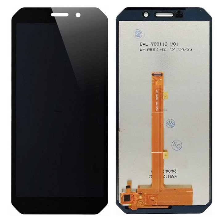 DISPLAY LCD + TOUCHSCREEN DISPLAY COMPLETO SENZA FRAME PER DOOGEE S51 / DOOGEE S61 / DOOGEE S61 PRO NERO