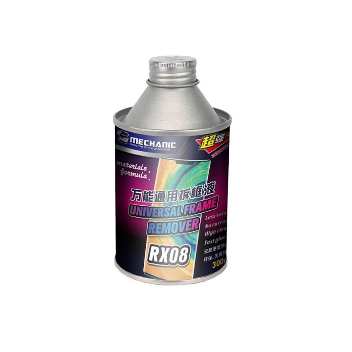 MECHANIC RX08 RIMOZIONE FRAME UNIVERSALE LIQUIDO 300ML (solo spedire con UPS Standard)