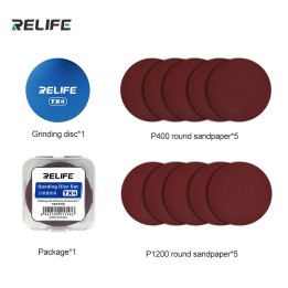 RELIFE TX4 SET DISCHI ABRASIVI PUÒ ESSERE UTILIZZATO CON UN SOLVENTE MACCHINE PER COLLA PER RIMUOVERE STRATI DI OSSIDO DAI BORDI
