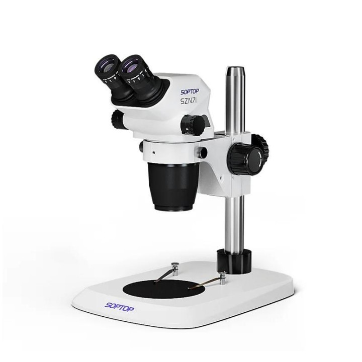 SOPTOP SZN71 MICROSCOPIO 6.7X-45X TRINOCULAR PERRIPARAZIONE MOBILE + LUCE LED DI MICROSCOPIO
