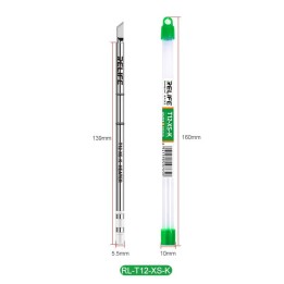 RELIFE T12-XS-K PUNTA PER SALDATURA CON ELEMENTO RISCALDANTE CONDUZIONE RAPIDA DEL CALORE COMPATIBILE CON IL 95% DELLE MANIGLIE