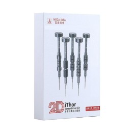 MEGA IDEA 2D ITHOR SCREWDRIVER KIT A PHILLIPS CACCIAVITE / B TRI-POINT Y CACCIAVITE / C PENTALOBE CACCIAVITE / D PINHEAD PHILLIP