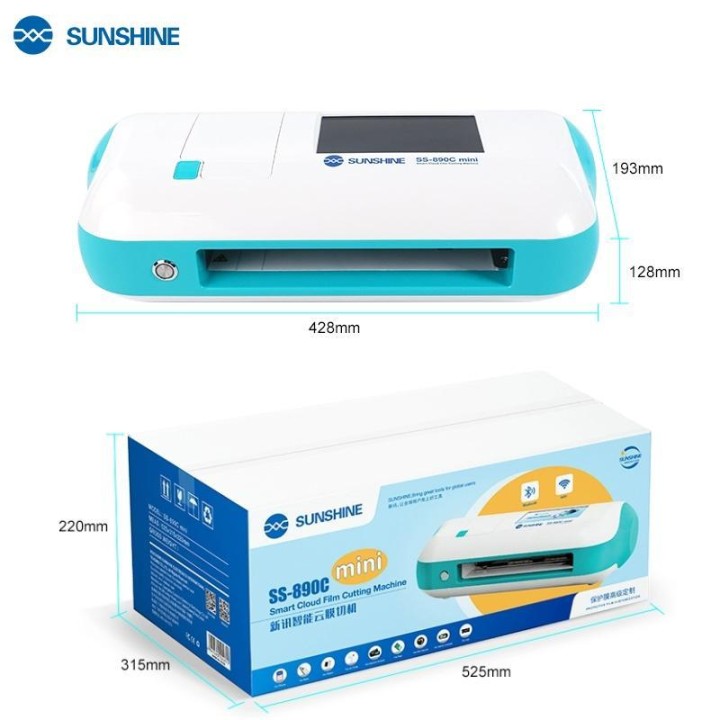 SUNSHINE SS-890C MINI MACCHINA TAGLIATRICE DI PELLICOLE MULTIFUNZIONALI INTELLIGENTI PER NUVOLE PER PELLICOLE FRONTE-RETRO DI TE