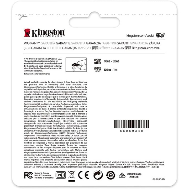 Kingston Technology Canvas Select Plus 32 GB MicroSDHC UHS-I Class 10
