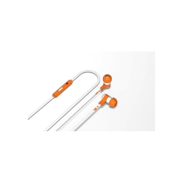 Tribe EPW13004 headphones/headset Wired In-ear Calls/Music Orange, White
