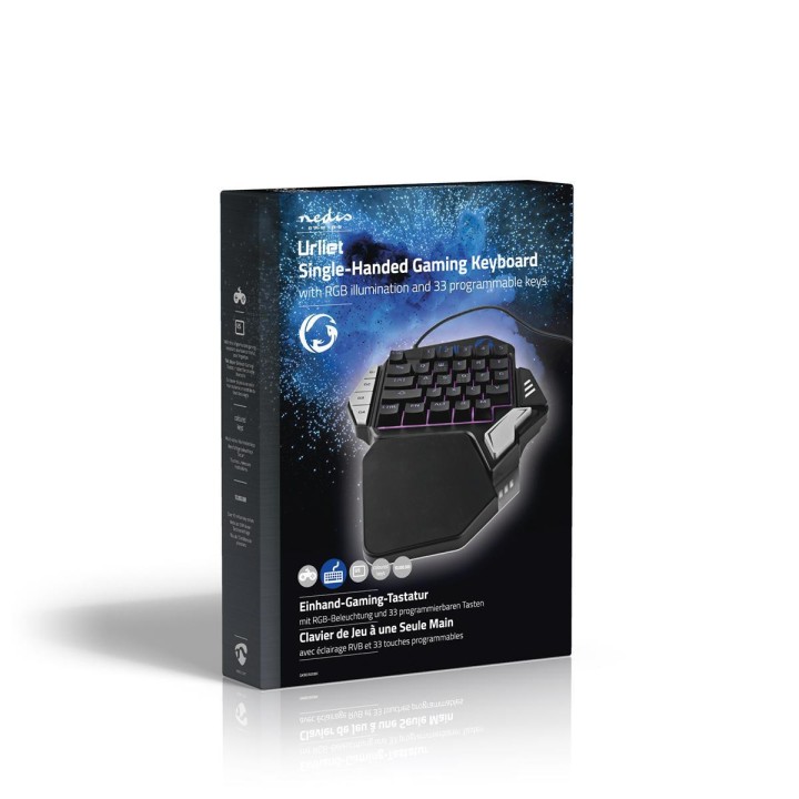 Nedis Single-Handed keyboard USB English Black