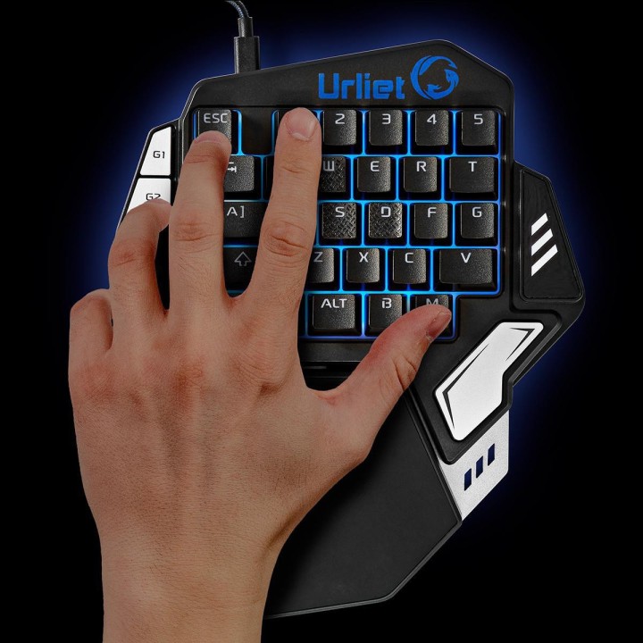 Nedis Single-Handed keyboard USB English Black