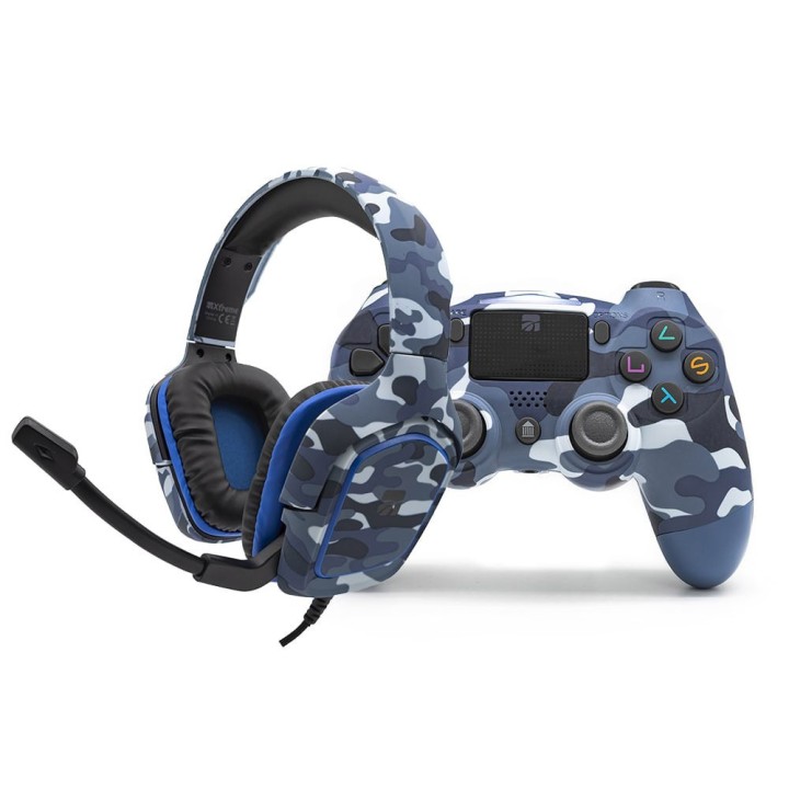 Xtreme 90432 Gaming Controller Blue Bluetooth Gamepad Analogue / Digital PlayStation 4