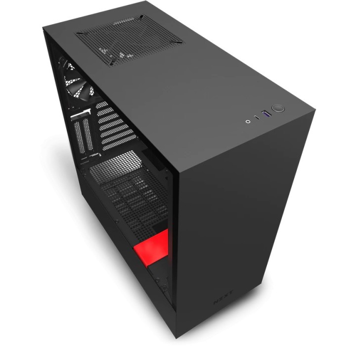 NZXT H510i Midi Tower Black, Red