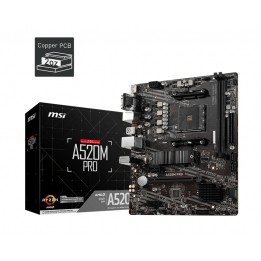 MSI A520M PRO scheda madre AMD A520 Presa AM4 micro ATX