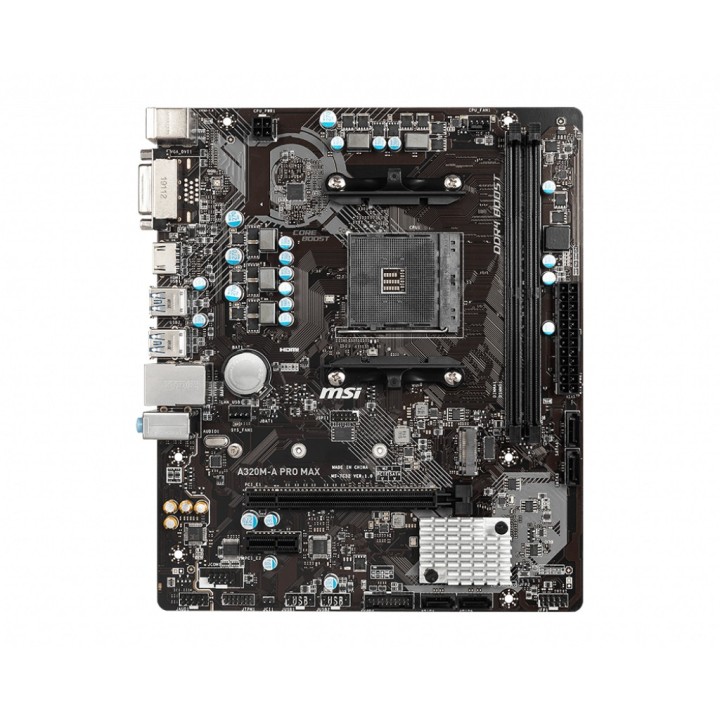 MSI A320M-A PRO MAX scheda madre AMD A320 Presa AM4 micro ATX