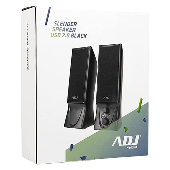 Adj 760-00014 loudspeaker 2-way Black Wired 4 W
