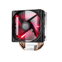 Cooler Master Hyper 212 LED Processor 12 cm Black, Metallic, Red
