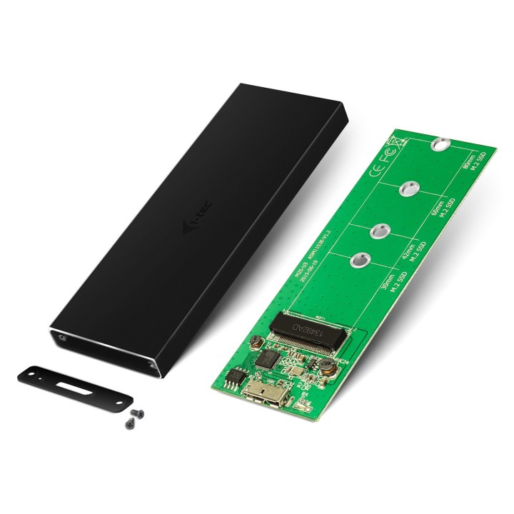 i-tec MYSAFEM2 contenitore di unità di archiviazione Box esterno SSD Nero M.2