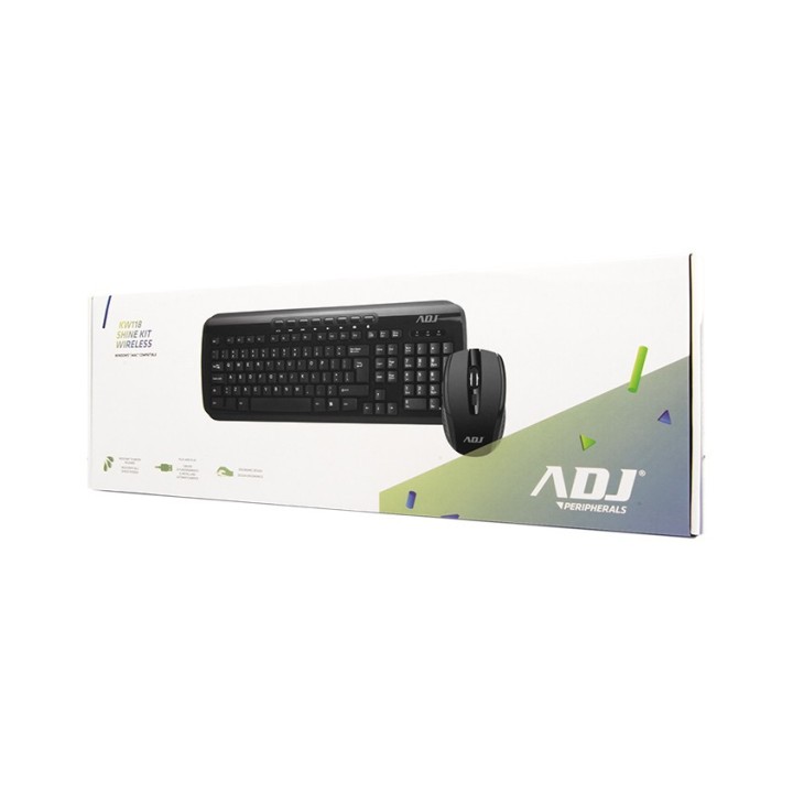 Adj KW118 keyboard RF Wireless QWERTY Italian Black