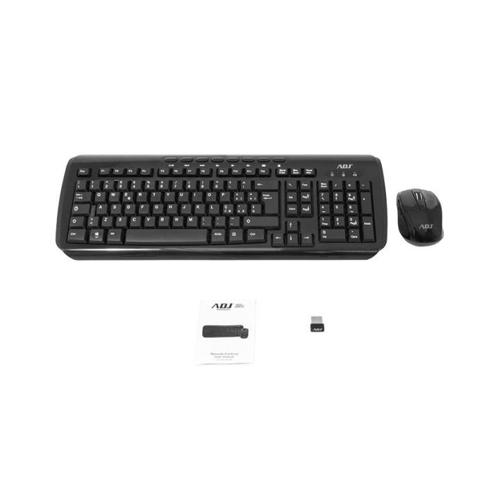 Adj KW118 keyboard RF Wireless QWERTY Italian Black