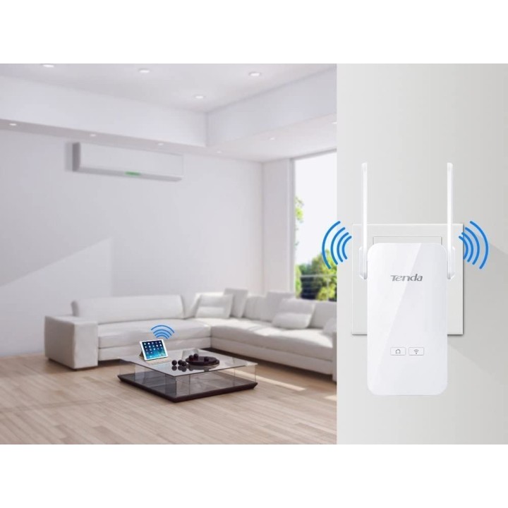 Tenda PA6 PowerLine network adapter 1000 Mbit/s Ethernet LAN Wi-Fi White 1 pc(s)