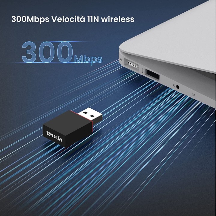 Tenda U3 Adattatore Mini USB Wi-Fi N 300Mbps