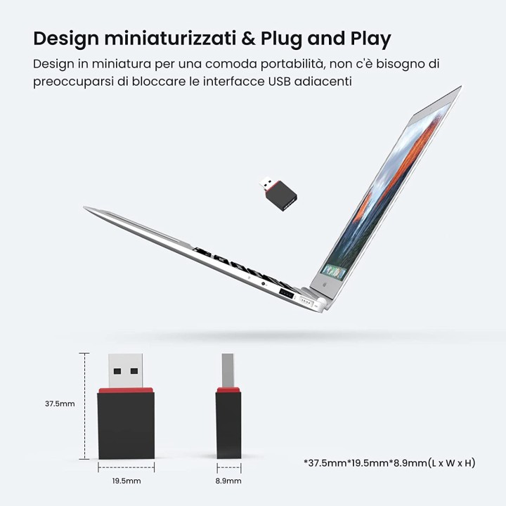 Tenda U3 Adattatore Mini USB Wi-Fi N 300Mbps