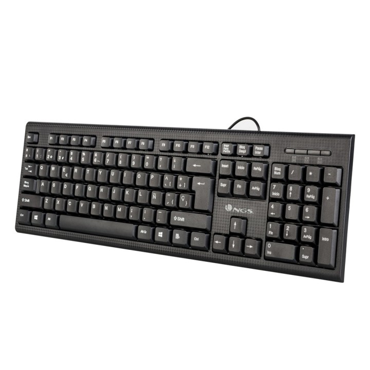 NGS Funky V2 tastiera USB QWERTY Italiano Nero