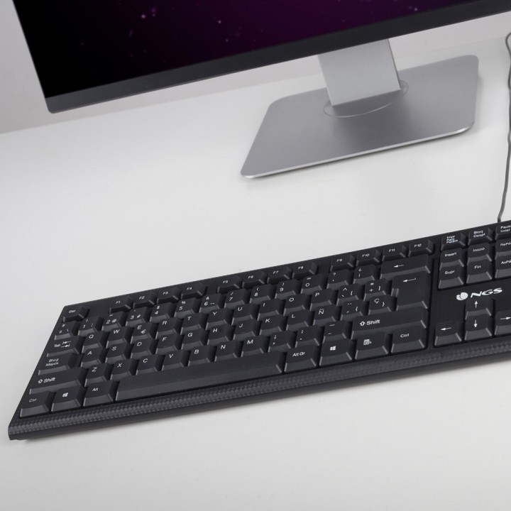 NGS Funky V2 tastiera USB QWERTY Italiano Nero