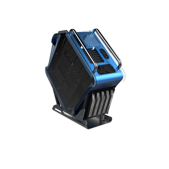 Cortek Galaxy E-ATX 2.0 Black, Blue, Stainless steel
