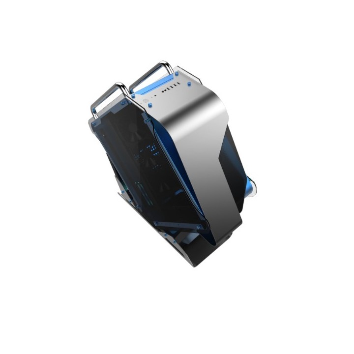Cortek Galaxy E-ATX 2.0 Black, Blue, Stainless steel