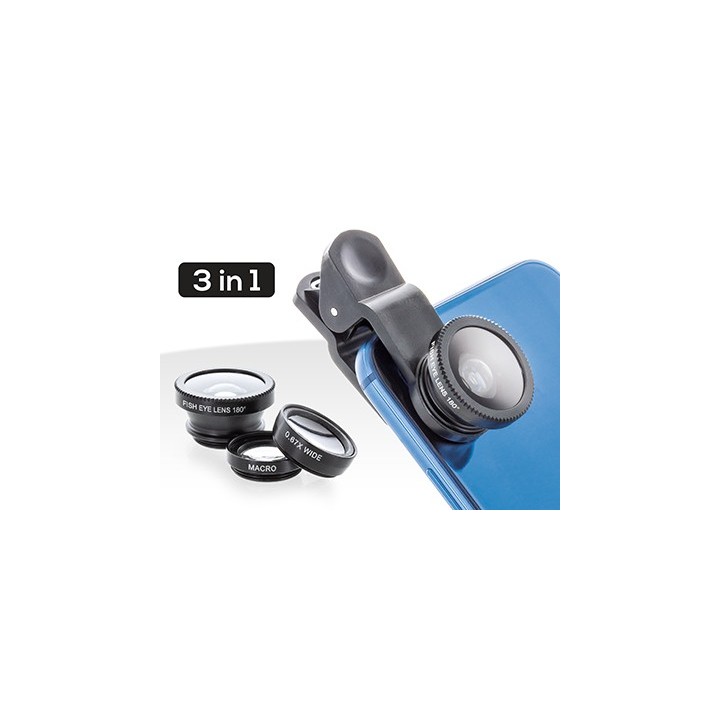 Kit Lenti Fotografiche 3 in 1 Nero
