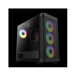 GAMDIAS CASE MID TOWER ATHENA M3 4x120mm PWN FAN ARGB CON 8 PORT HUB