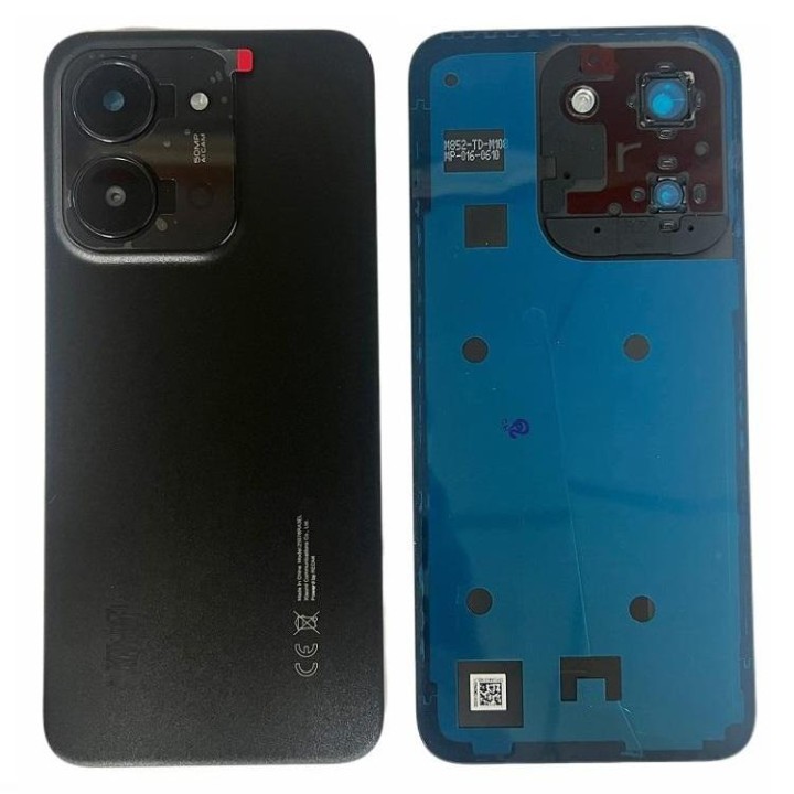 COVER POSTERIORE PER XIAOMI REDMI 15C 4G (25078RA3EA) GRIGIO / NERO O.