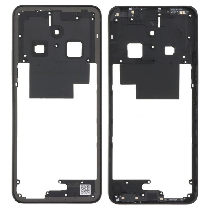 COVER CENTRALE B PER XIAOMI REDMI 14C (2411DRN47C 2409BRN2CY) NERO OR.