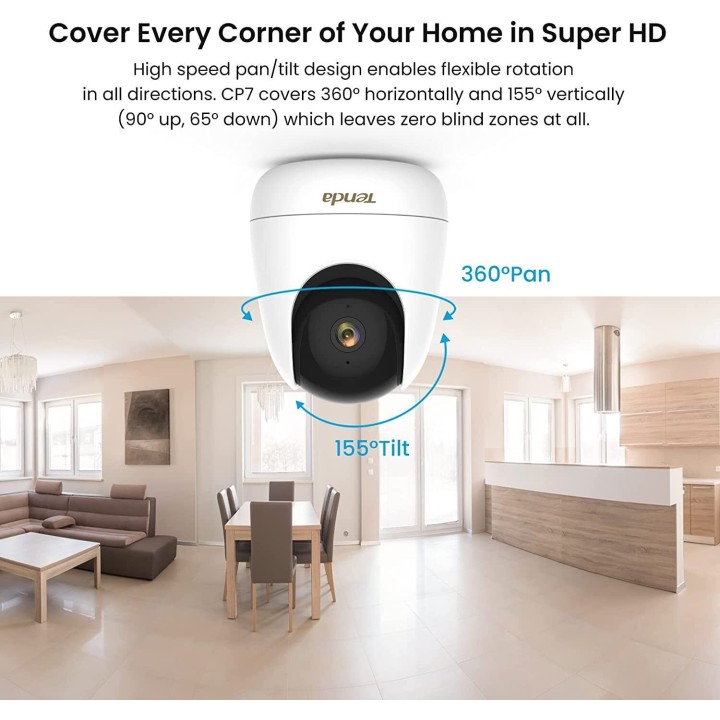 Tenda CP7 security camera Dome IP security camera Indoor 2560 x 1440 pixels Ceiling/Wall/Desk