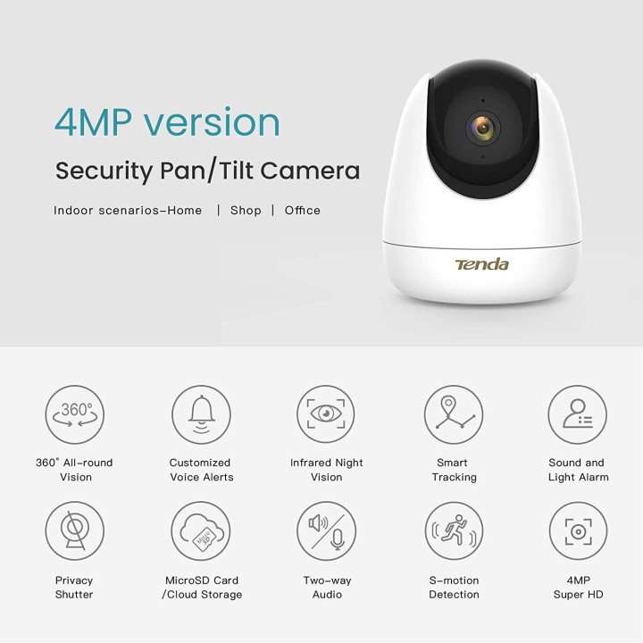 Tenda CP7 security camera Dome IP security camera Indoor 2560 x 1440 pixels Ceiling/Wall/Desk