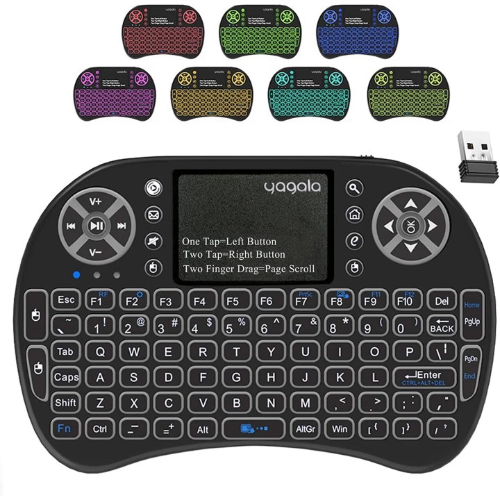 2.4GHz Backlit Mini Keyboard Touchpad Mouse