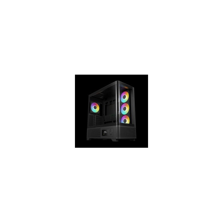 GAMDIAS CASE MID TOWER ATLAS P2 CG 2xTG 4x120mm ARGB+HUB DISPLAY